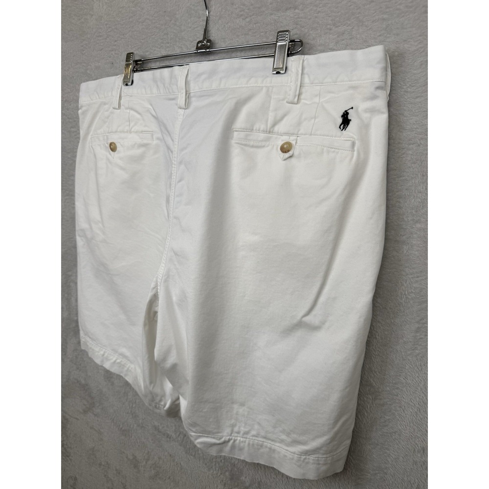 Polo Ralph Lauren Chino Shorts White Stretch Classic Fit Men's 40 Preppy Golf